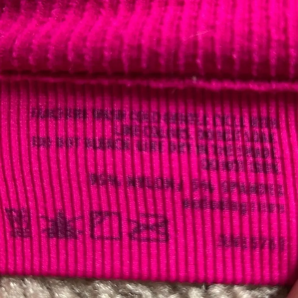 Bonds Originals Womens Deep V Pink Racerback Retro Rib Sports Bra Size Medium